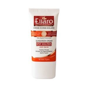 کرم ضد آفتاب ضد لک SPF50 اسپات سولوشن الارو|Ellaro spot solution sunscreen spf 50